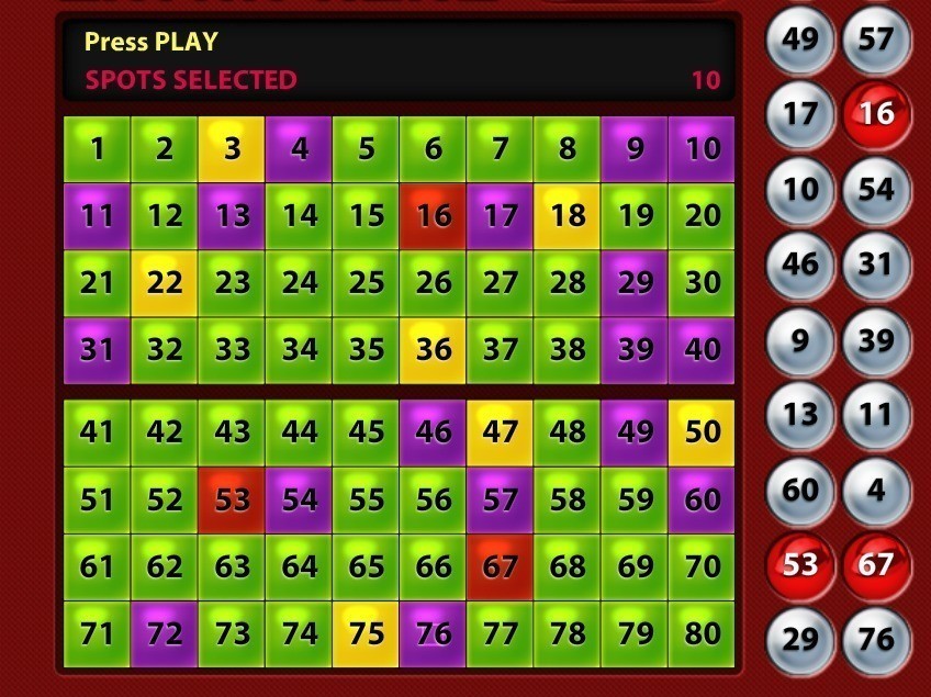 Игра в кено онлайн