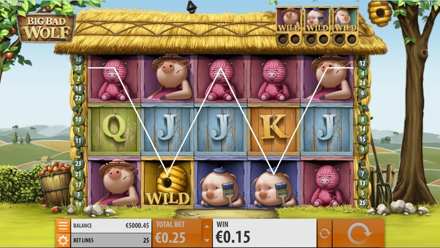 Бонусы в игровом автомате Big Bad Wolf